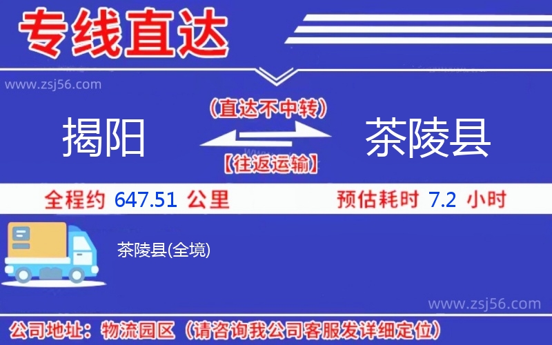 揭陽到茶陵縣物流公司 揭陽到茶陵縣物流公司