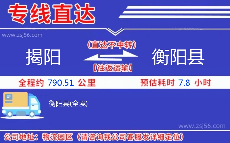 揭陽到衡陽縣物流公司 揭陽到衡陽縣物流公司