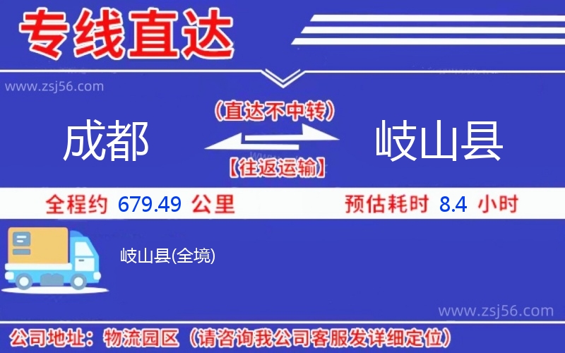 成都到岐山縣物流公司 成都到岐山縣物流公司